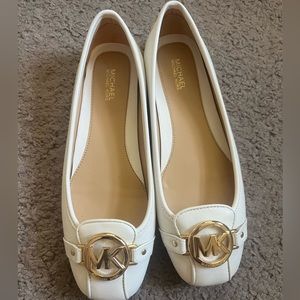 Michael Kors Fulton Moccasin White Flats